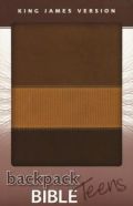 0310721040 | KJV Backpack Bible, Italian Duo-tone, Bark/Chocolate