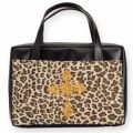 125895 | Bible Cover Leopard with Embroidered Cross XLG