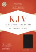 1462779859 | KJV Large Print Ultrathin Reference Bible-Premium Black Genuine Leather Indexed