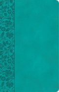 1087774586 | CSB Large Print Personal Size Reference Bible Teal LeatherTouch Indexed